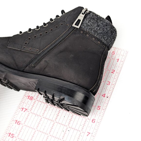 Blondo Men Kylen Waterproof Black Leather Combat Ankle Boots size 7.5 - Picture 8 of 9